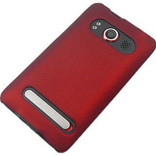 CoverON(TM) Hard Red RUBBERIZED Cover Case for HTC EVO 4G (SPRINT) [WCS679]: Cell Phones & Accessories