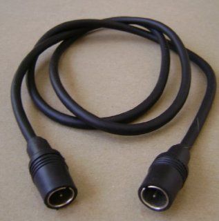 3 foot Quick Connect Push On Female to Female Coaxial Cable   Black: Electronics