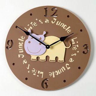 18 Hippo Wall Clock