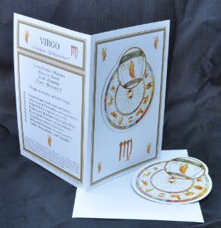 Equinox Zodiac Fridge Magnet and Greeting Card (Virgo): Health & Personal Care