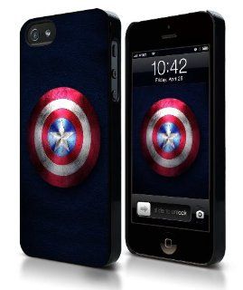Captain America Shield iPhone 5 Hard Plastic Case Cell Phones & Accessories