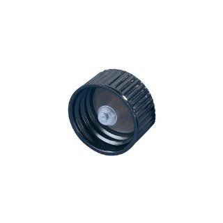 Kimble Phenolic Black Screw Cap with Taperseal Liners, Cap Size 38 400 (Case of 12): Science Lab Cap Plugs: Industrial & Scientific