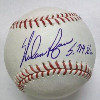Nolan Ryan Autographed Baseball   Official Major League 5714 K's New York Mets)  Hologram   Autographed Baseballs: Sports Collectibles