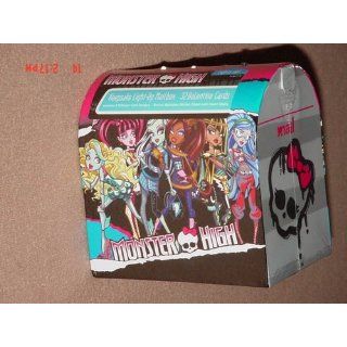 Monster High Doll Valentine 32 Cards in Keepsake Valentines Light Up Mailbox: Toys & Games
