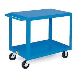 HERCULES Premium Flush Shelf Shop Carts   45"Wx24"D Shelf   2 Shelves: Service Carts: Industrial & Scientific