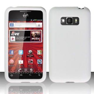Silicone Case for LG LS696 Optimus Elite / Optimus M+ (White)   Sprint,Virgin Mobile,MetroPCS: Cell Phones & Accessories