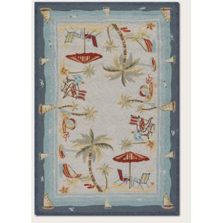 Couristan Outdoor Escapes Pacific Heights Ocean Novelty Rug