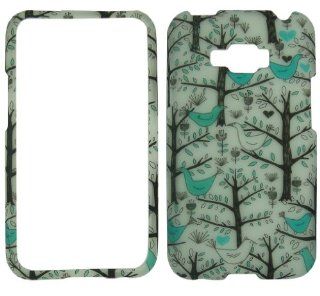 Bird Tree LG Optimus Elite LS696 / Optimus Quest L46c (Sprint/StraightTalk/Net 10/Virgin Mobile) Case Cover Hard Phone Case Snap on Cover Rubberized Touch Faceplates: Cell Phones & Accessories