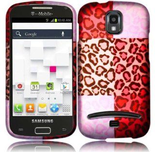Pink Red Leopard Print Hard Cover Case for Samsung Galaxy S Relay 4G SGH T699: Cell Phones & Accessories
