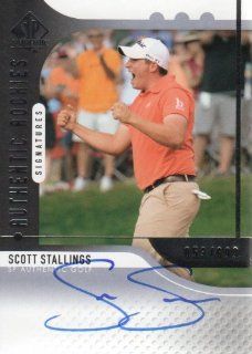 2012 Upper Deck SP Authentic Golf #102 Scott Stallings RC #'d /699 PGA Autograph Rookie Trading Card: Sports Collectibles