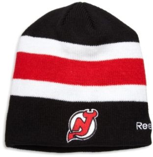 NHL Center Ice Official Team Player Knit Hat, New Jersey Devils, One Size Fits All : Sports Fan Beanies : Clothing