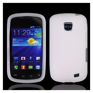 Straight Talk Samsung Galaxy Proclaim White Silicone Soft Case Skin Cover Cell Phone Accessory 720C SCH S720C: Cell Phones & Accessories