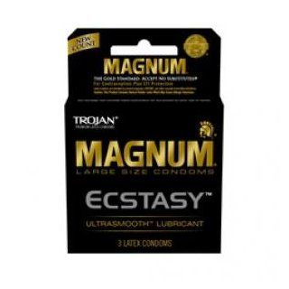 Bundle Trojan Magnum Ecstasy 3 Pack and Aloe Cadabra Organic Lube Vanilla 2.5Oz: Health & Personal Care