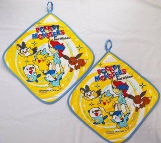 Two Pokemon BW loop with towel (the pattern) set (japan import): Toys & Games