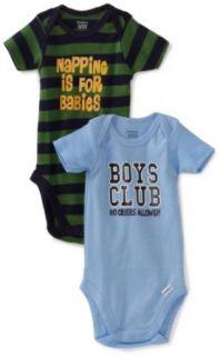 Gerber Baby Boys Newborn 2 Pack Napping and Boys Club Bodysuit, Blue/Green, 3 6 Months: Clothing