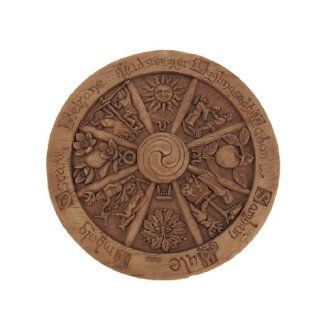 Wheel Of The Year Wall Hanging Wicca Pagan 6 1/2 Inch   Wall Sculptures