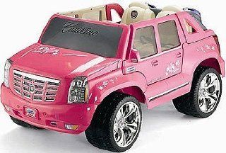 Power Wheels Barbie Pink Cadillac Escalade: Toys & Games