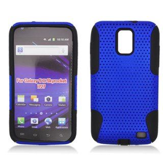 Aimo Wireless SAMI727PCPA002 Hybrid Armor Cheeze Case for Samsung Galaxy S2 Skyrocket i727   Retail Packaging   Black/Blue Cell Phones & Accessories