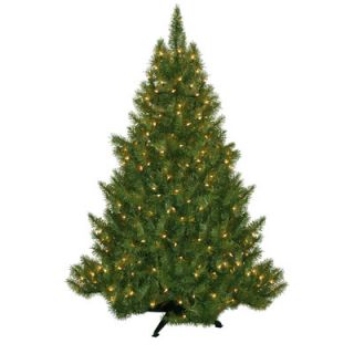 Evergreen Fir Artificial Christmas Tree with 250 Pre Lit Clear Lights