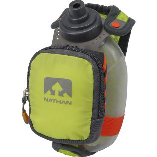 NATHAN QuickShot Plus Insulated Water Flask with Hand Strap   Size: 8oz, Lime