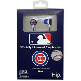 iHip Chicago Cubs Logo Earbuds (HPBBCHICEB)