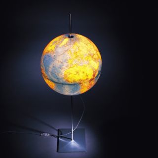 Globe Earth Lamp with English Lettering