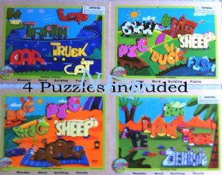 Word World Wood Word Building Puzzle Set from the PBS TV Show Toys & Games