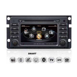 Mercedes Benz Smart ForTwo ForFour OEM Digital Touch Screen Car Stereo 3D Navigation GPS DVD TV USB SD iPod Bluetooth Hands free Multimedia Player : In Dash Vehicle Gps Units : Car Electronics