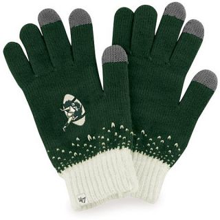 47 BRAND Womens Green Bay Packers Magic Mountain Gloves   Size: Adjustable