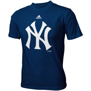 adidas Youth New York Yankees Mascot Short Sleeve T Shirt   Size: L, Navy