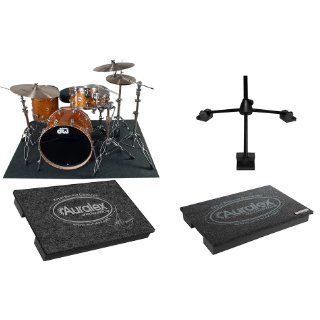 Auralex Garage Band Acoustic Kit to Optimize the Sonic Quality for Guitar, Bass, Drum Kit and Mic Stands: Musical Instruments