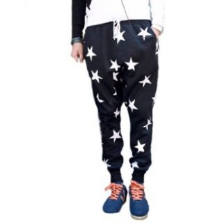 Men's Youth Fashion Stars Loose Dancing Sports Pants w/t Keychain K86 at  Mens Clothing store: Casual Pants