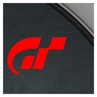 Gran Turismo 5 Red Sticker Decal Ps3 Tourismo Racing Red Car Window Wall Macbook Notebook Laptop Sticker Decal   Decorative Wall Appliques  