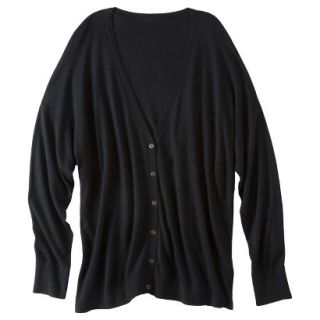 Pure Energy Womens Plus Size Long Sleeve Cardigan Sweater   Black 13