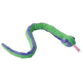 Adventure Planet Plush   GREEN AND PURPLE SNAKE ( 36 inch ): Toys & Games