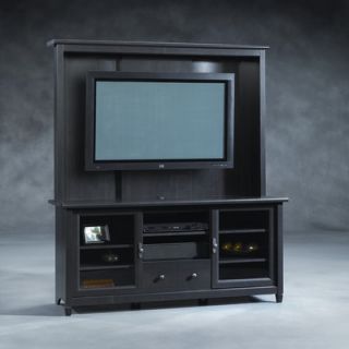 Sauder Edge Water Entertainment Center in Estate Black