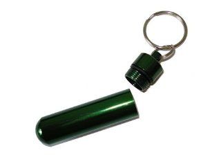 Large Green Geocaching Capsule Keychain or Pill Holder Key Chain : Key Tags And Chains : Office Products