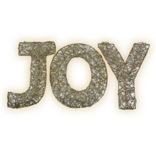 Brite Star Spun Glitter 100 Light Joy Sign Silhouette