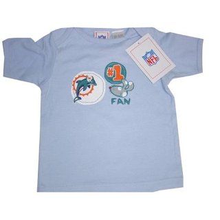 Miami Dolphins NFL Reebok Baby/Infant #1 Fan Blue T Shirt : Infant And Toddler Sports Fan Apparel : Sports & Outdoors