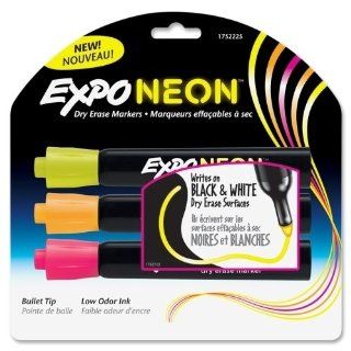 Sanford Ink Corporation Dry Erase Marker, Bullet Point, 3/Pk, Neon Assorted: Everything Else