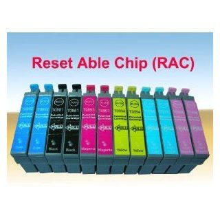 12 Packs of US Patented Epson 98 99 Compatible Ink Cartridges for Epson Artisan 725, 835, 700, 710, 800, 810 Printers. These cartridges have Reset Able Chips (RAC)!: Office Products