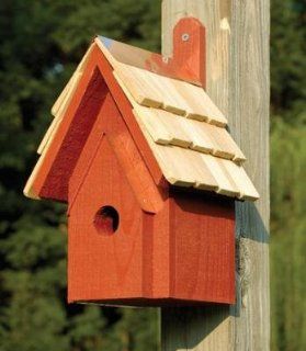 Heartwood Classic Birdhouse   Redwood : Bird Houses : Patio, Lawn & Garden