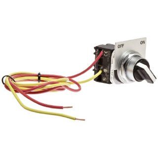 Siemens 49SAS04 Pilot Device, Off On Selector Switch, 17, 18, 36, 37, 83, 84, LED, LEF, LEB, CMN, CMF, CMB Class, 1, 12, 4/4X Enclosure Type, 0 8 (20 400A) Controller Size: Electronic Motor Starters: Industrial & Scientific