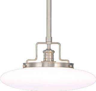 Hudson Valley Lighting 4225 SN Single Light Down Light Pendant from the Beacon Collection, Satin Nickel   Ceiling Pendant Fixtures  