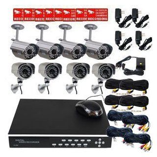 VideoSecu 8 Channel H.264 CCTV Network Remote Security Surveillance DVR Digital Video Recorder System with 2000GB 2TB SATA Hard Drive, 8 Outdoor IR Day Night Bullet Security Cameras, 8 Camera Cables and Power Supplies CAC  Camera & Photo