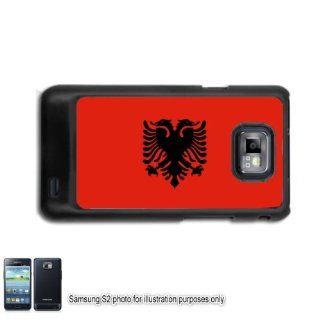 Albania Flag Samsung Galaxy S2 I9100 Case Cover Skin Black (FITS AT&T AND STRAIGHT TALK MODELS ONLY): Cell Phones & Accessories