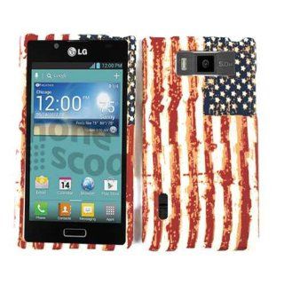 ACCESSORY MATTE COVER HARD CASE FOR LG SPLENDOR / VENICE US 730 PROUD AMERICAN USA FLAG: Cell Phones & Accessories