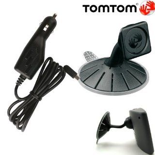 TOMTOM Original OEM Suction Mount and Car Charger Cable Cord Kit for TOM TOM GO 510 520 620 630 720 730 920 930 T GPS Navigators: GPS & Navigation