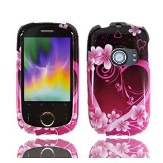 For Metropcs Huawei M835 Accessory   Purple Heart Dersign Hard Case Protector Cover+ Free Lf Stylus Pen: Cell Phones & Accessories