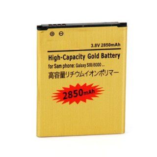 Generic 2850mAh Gold High Capacity Battery for SamSung Galaxy S III 3 GT i9300 BB018: Cell Phones & Accessories